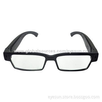 High-definition Digital Camera Glasses with 1,280 x 720P and High-capacity Lithium Polymer Battery